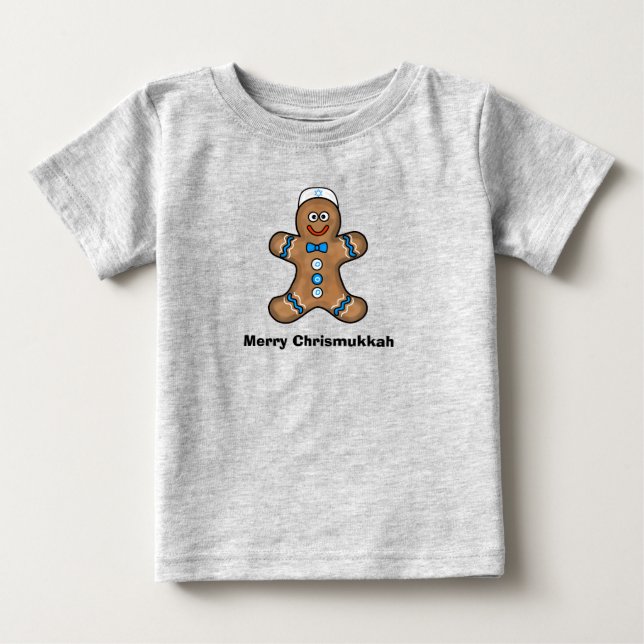 Jewish Christian Baby Chrismukkah Open T-Shirt (Frente)
