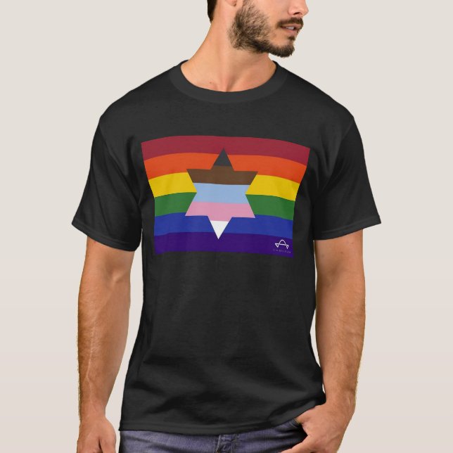 Jewish Inclusive Flag T-shirt (Frente)