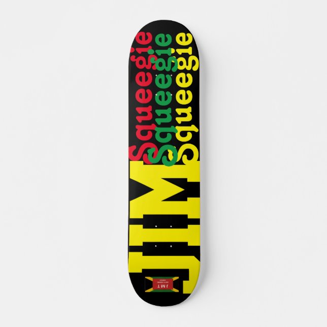 JIM SQUEEEGIE 7 3/4" Deck de Skateboard (Frente)