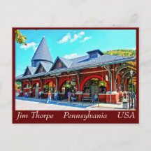 Jim Thorpe Pa. 21 Cartão postal
