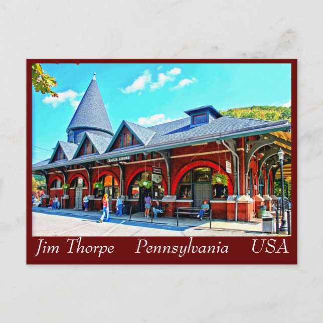 Jim Thorpe Pa. 21 Cartão postal (Frente)
