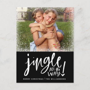 Jingle All Way   Cartão de Natal para Fotografias 