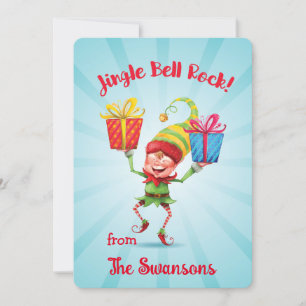 Jingle Bell Rock Elf Com Cartão De Presente