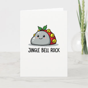 Jingle Bell Rock Pun Engraçado Cartão De Natal