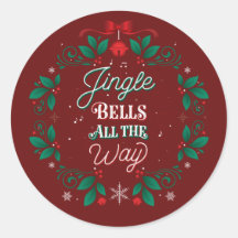 Jingle Bells Até o Natal Adesivos