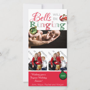 Jingle Bells Estará Tocando Cartões de foto de Nat
