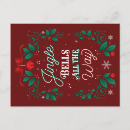 Jingle Bells Por Todo O Caminho Cartão De Natal
