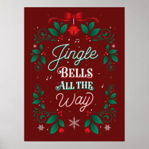 Jingle Bells - Poster de Natal 18x24