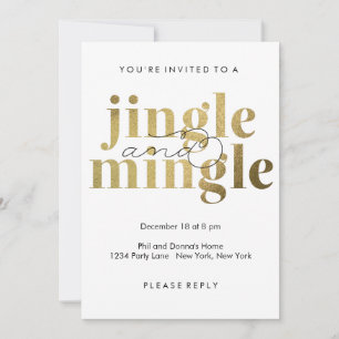 Jingle e Mingle Convites de Férias