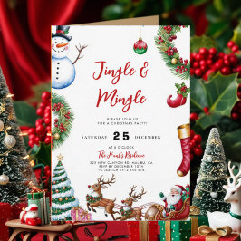 Jingle & Mingle Christmas Sweater Convite de festa