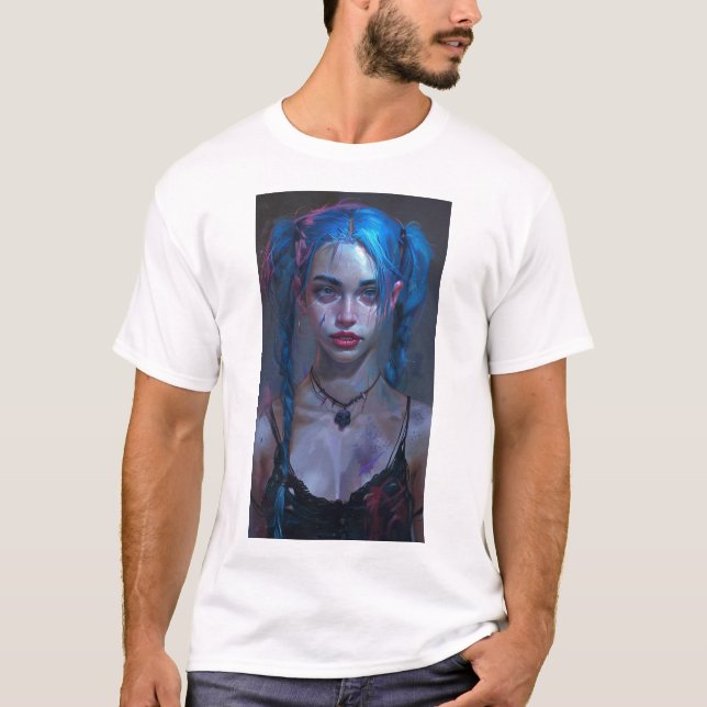 Jinx do camiseta explosivo de cana-de-açúcar (Frente)