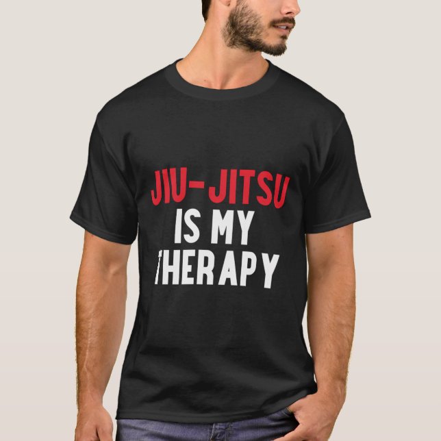 Jiu-Jitsu É Minha Terapia Camisa De Capa Longa (Frente)