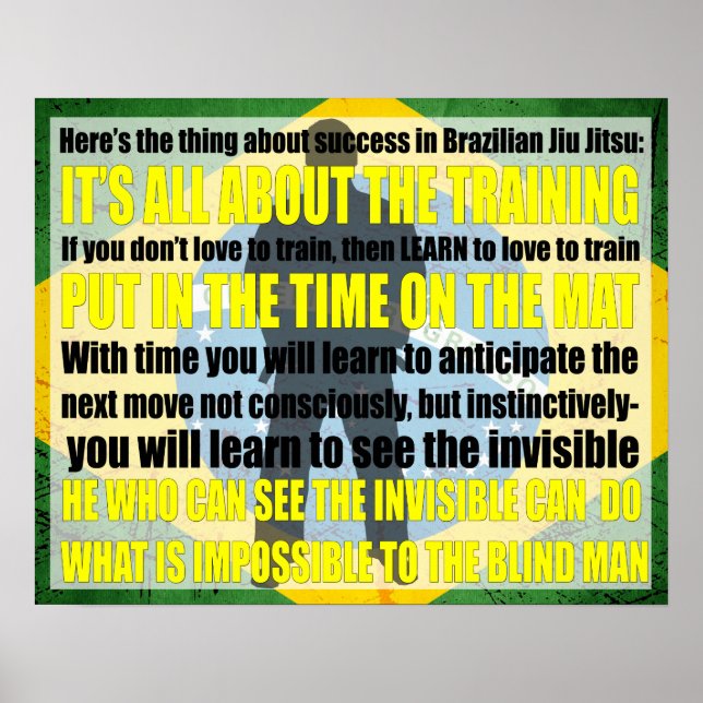 Jiu Jitsu, Poster "Veja o invisível" (Frente)