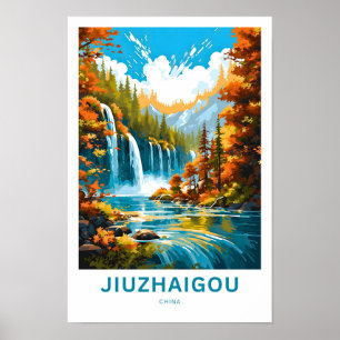 Jiuzhaigou China Viagem Impressão