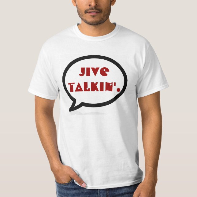 Jive a camisa da bolha da palavra de Talkin (Frente)