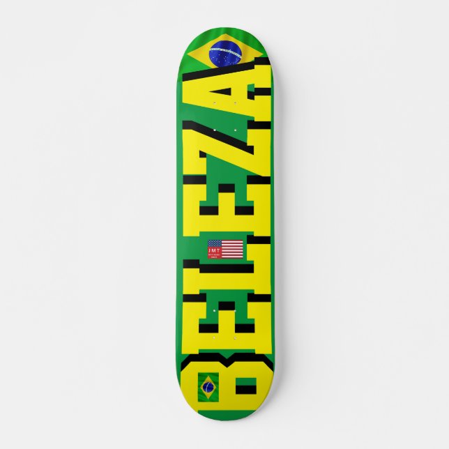JMT BRASIL    BELEZA   JMT 7 3/4" Deck de Skate (Frente)