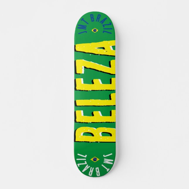 JMT BRASIL REDO7, 3/4 pol, skateboard Deck (Frente)