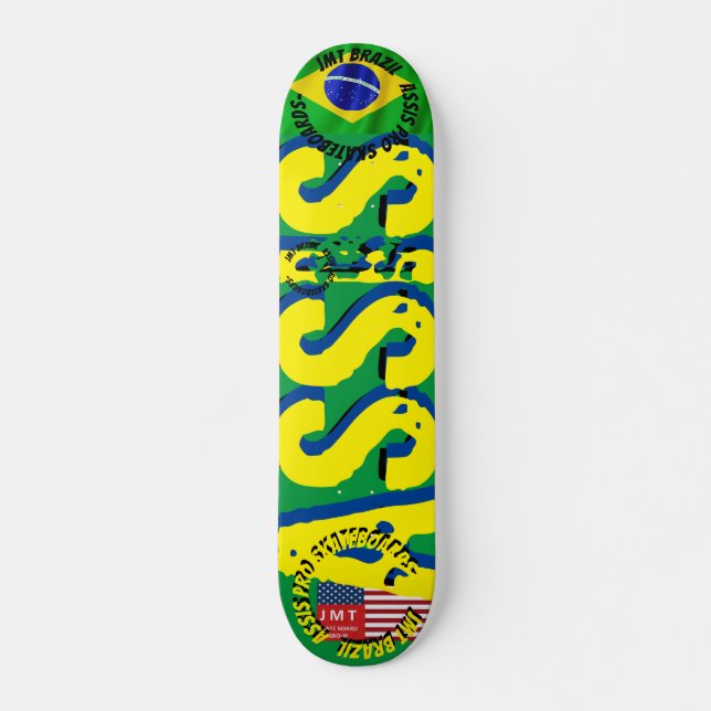 JMT BRAZIL ASSIS PRÓ 7 3/4" Deck de Skate (Frente)