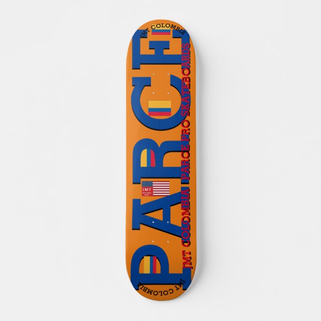 JMT COLOMBIA   PARCE 7 3/4" Deck de Skateboard (Frente)
