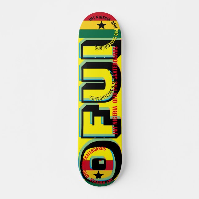 JMT GHANA OFUI 7, 3/4", skateboard Deck (Frente)