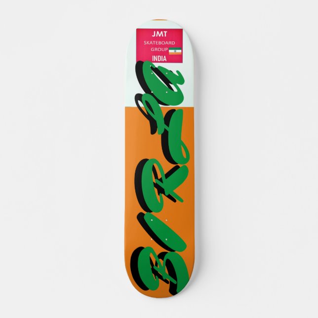 JMT INDIA BIRLA 7, 3/4", skateboard Deck (Frente)