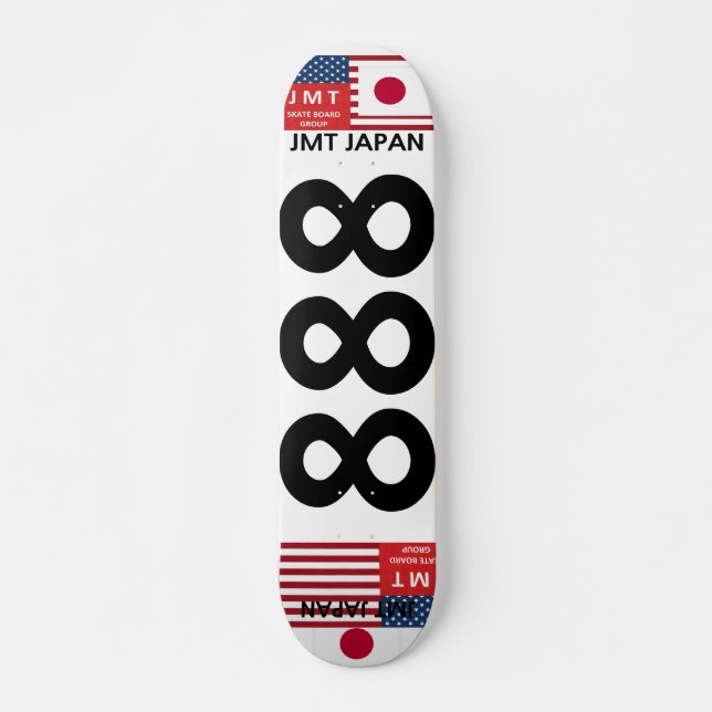 JMT JAPAN 888 7, 3/4", skateboard Deck (Frente)