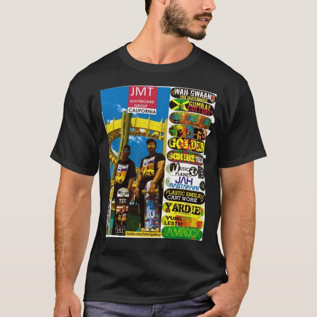 JMT OFFICIAL SK8 T-Shirt Básico Escuro (Frente)