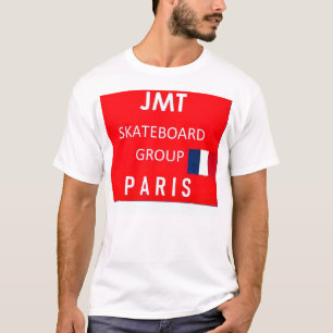 JMT PARIS SK8 Camiseta Básica Masculina
