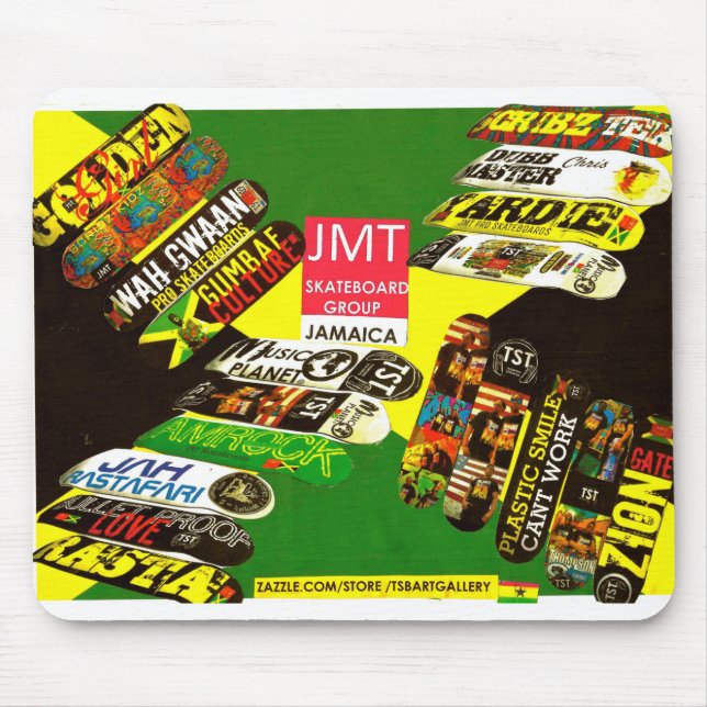JMT SKATEBOARD JAMAICA Mousepad (Frente)