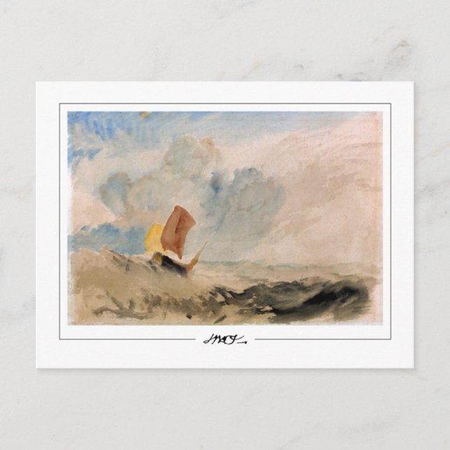 JMW Turner #393 - Cartão Postal de Arte Refinada (Frente)