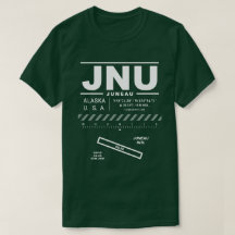 JNU T-Shirt do Aeroporto Internacional de Juneau