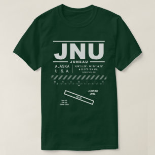 JNU T-Shirt do Aeroporto Internacional de Juneau