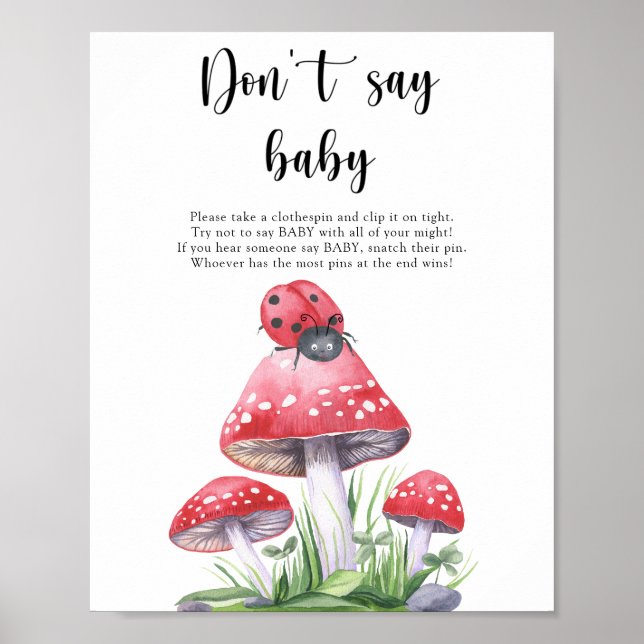 Joaninha - Não diga Poster de bebê (Frente)