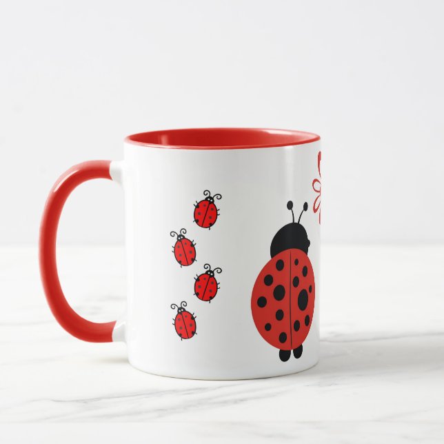 Joaninhas com caneca da flor (Esquerda)