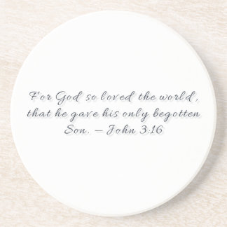 João 3:16, Porta-copos de arenito presente