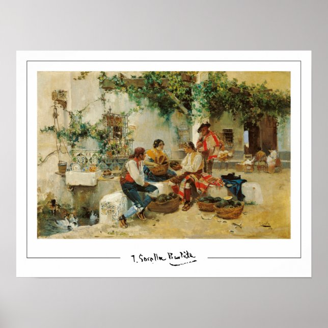 Joaquín Sorolla Zedign Art Poster nº 442 (Frente)