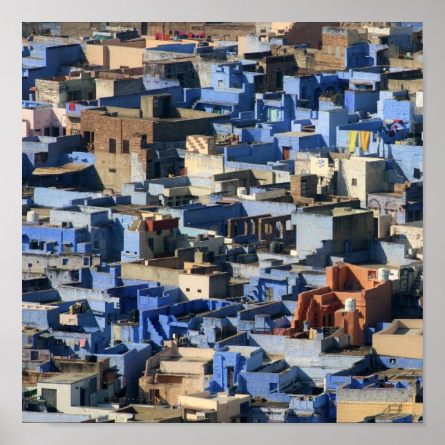 Jodhpur - Poster da cidade azul (Frente)
