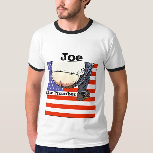 Joe a bandeira americana do canalizador - camisa (Frente)