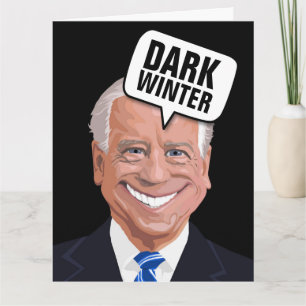 JOE BIDEN DARK WINTER ENGRAÇADO CARTÕES DE ANIVERS