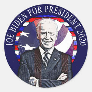 Joe Biden para etiquetas do presidente 2020 apoio
