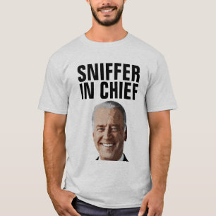 JOE BIDEN SNIFFER EM CAMISETAS DE T-SHIRTS DE CHEF