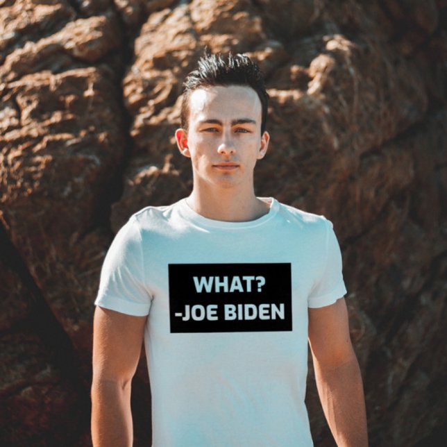 JOE CONFUSO BIDEN T-SHIRTS "O QUÊ"? (Criador carregado)