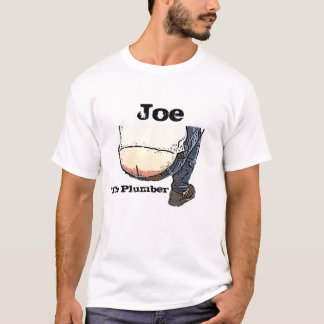 Joe o t-shirt de ButtCrack do canalizador