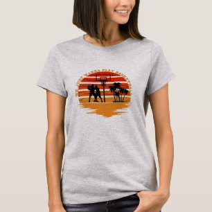 jogador de basquetebol vintage sunset T-Shirt
