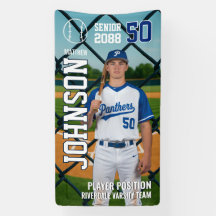 Jogador de Beisebol Sênior Personalizar Foto Espor