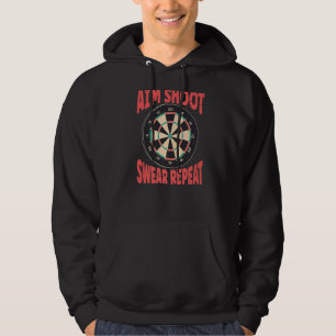 Jogador de Camisa Dart Engraçado Aim disparar Swea