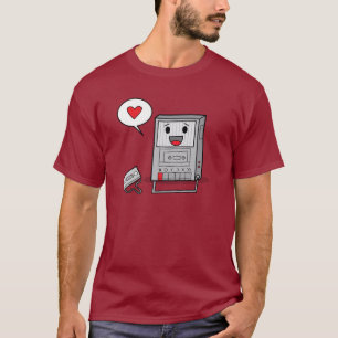 Jogador de fita bonito - t-shirt dos homens