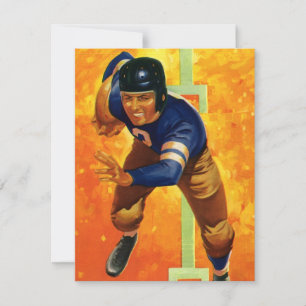 Jogador de futebol americano quarterback correndo 