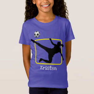 Jogador de futebol Silhouette T-Shirt