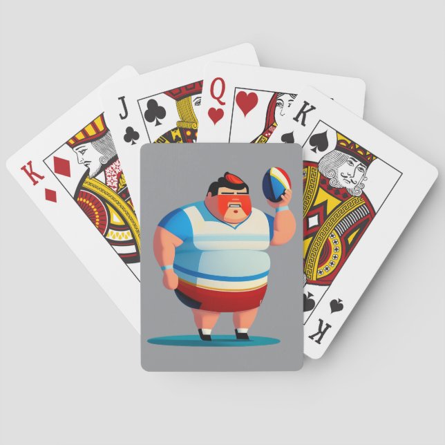 Jogador de Rugby - Cartas de Baralho (Verso)